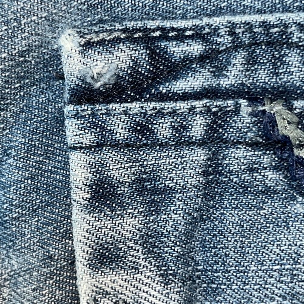 VINTAGE D&G DOLCE & GABBANA EMBROIDERED & STUDDED LOW RISE FLARE JEANS - 30 / 34 - Picture 12 of 16